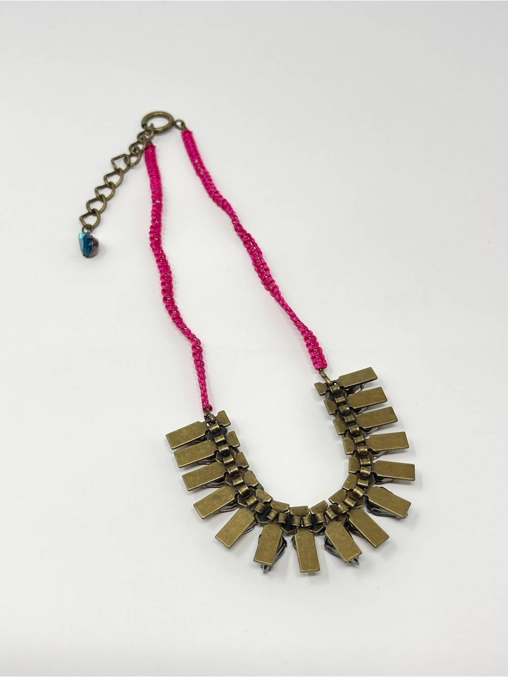 New Anthropologie Statement Bib Beaded Necklace - Picture 4 of 4